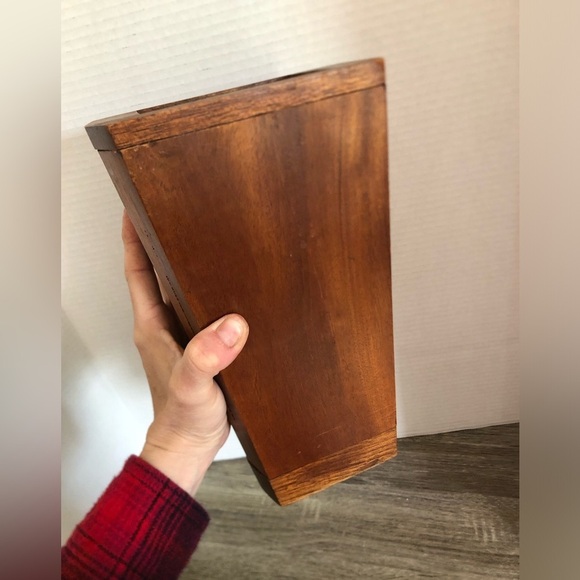 Handmade Wooden Rectangular Vase - Picture 7 of 12